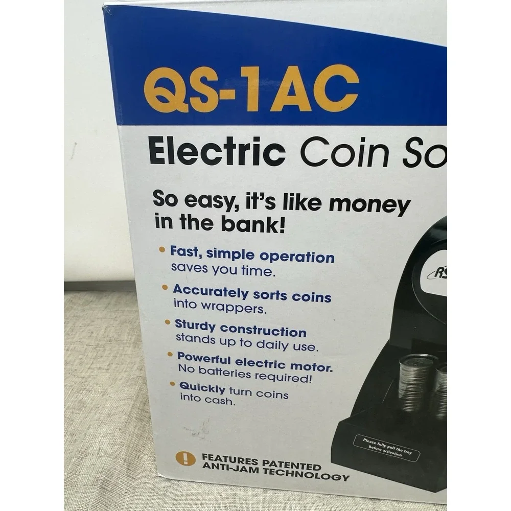 Royal Sovereign QS-1AC‎ Coin Sorter Counter Machine tested and works perfectly
